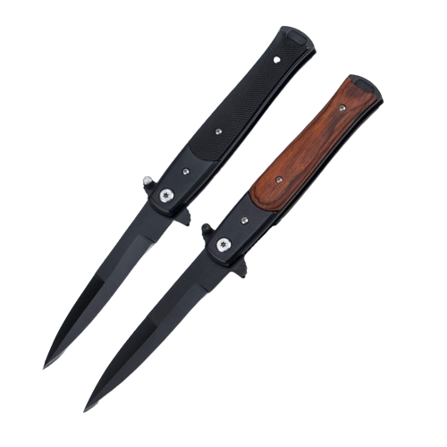 High Hardness Wood Handle Folding Knife - Blade HQ